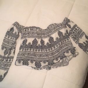 L.A. Hearts strapless long sleeve